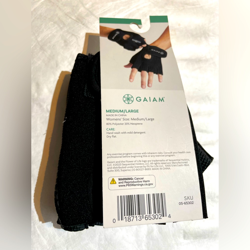 Brand New Gaiam Fitness Gloves